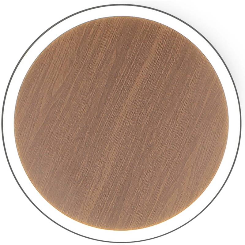 Luce Design LED-Deckenleuchte Moon L 1-flammig Holz Ø 50 cm von Luce Design
