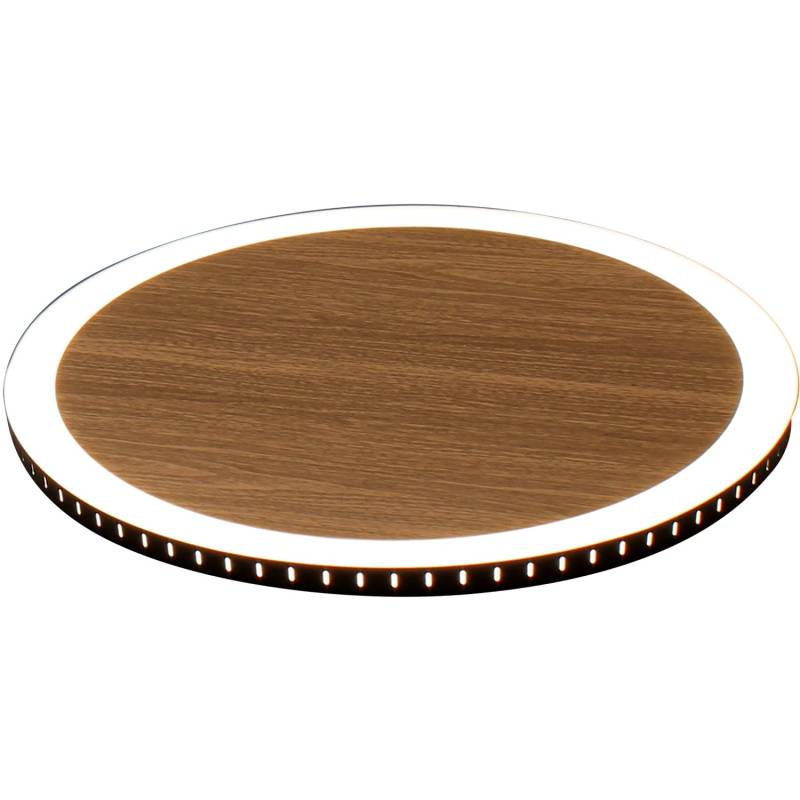 Luce Design LED-Deckenleuchte Moon M 1-flammig Holz Ø 40 cm von Luce Design