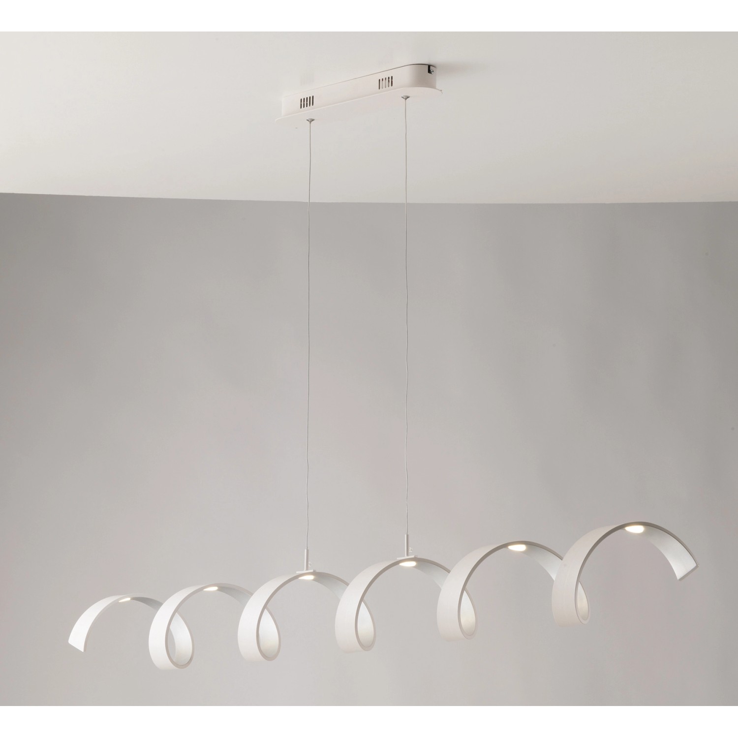 Luce Design LED-Pendelleuchte Helix Weiß-Silber 125 x 120 x 13,5 cm Luce Design LED-Pendelleuchte Helix Weiß-Silber 125 x 120 x 13,5 cm von Luce Design