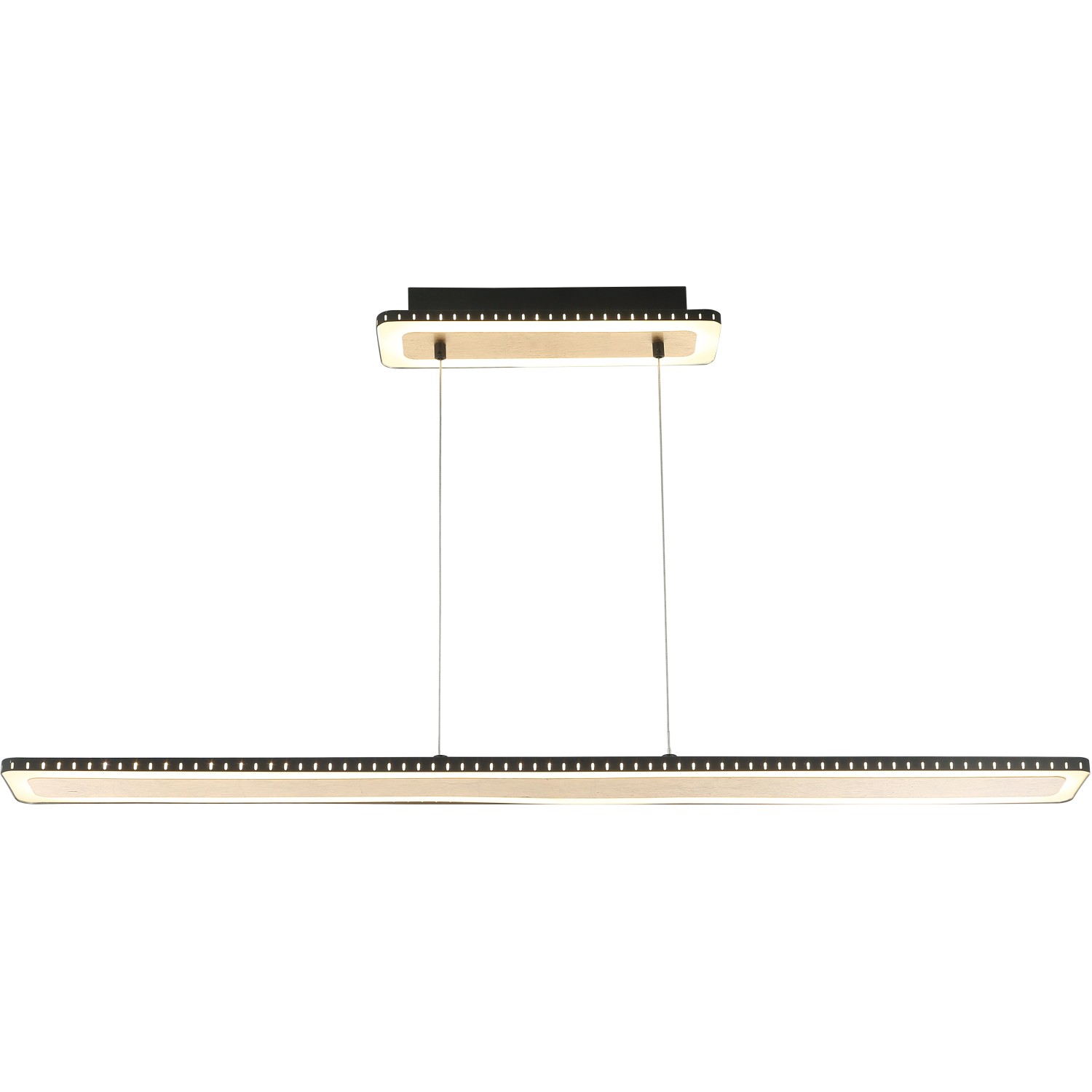 Luce Design LED-Pendelleuchte Solaris 1-flammig Gold 120 cm x 12 cm von Luce Design