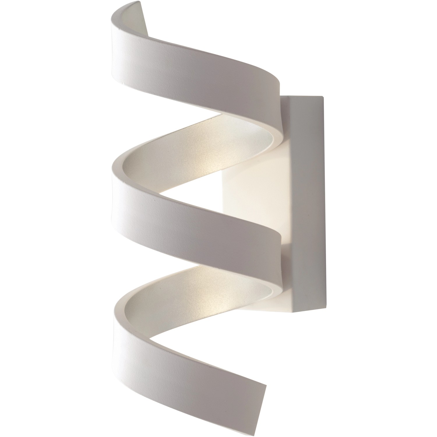 Luce Design LED-Wandlampe Helix Weiß-Silber 26 x 10 x 13,5 cm von Luce Design