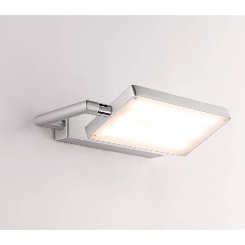 Luce Design LED-Wandleuchte Book 1-flammig Silber 15 cm x 22,5 cm von Luce Design