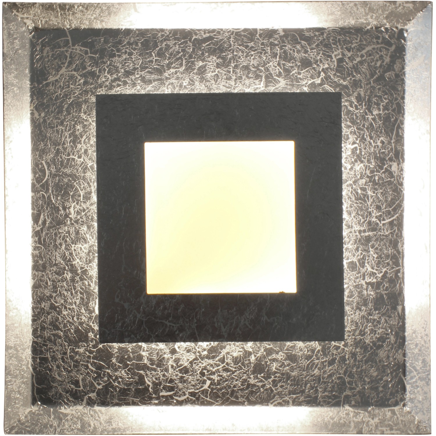 Luce Design LED-Wandleuchte Window 1-flammig Silber 39 cm x 39 cm von Luce Design