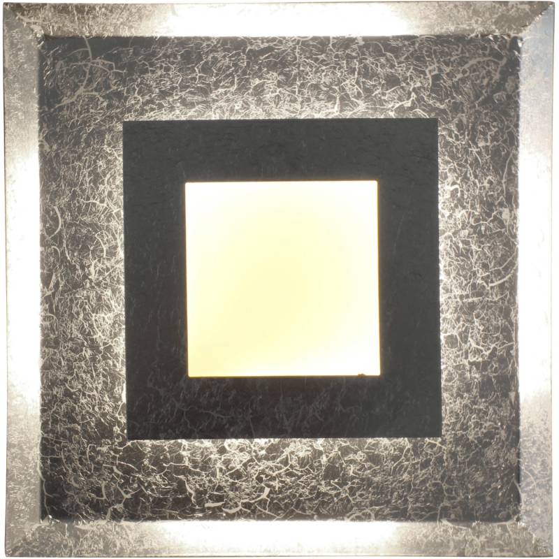 Luce Design LED-Wandleuchte Window 1-flammig Silber 39 cm x 39 cm von Luce Design