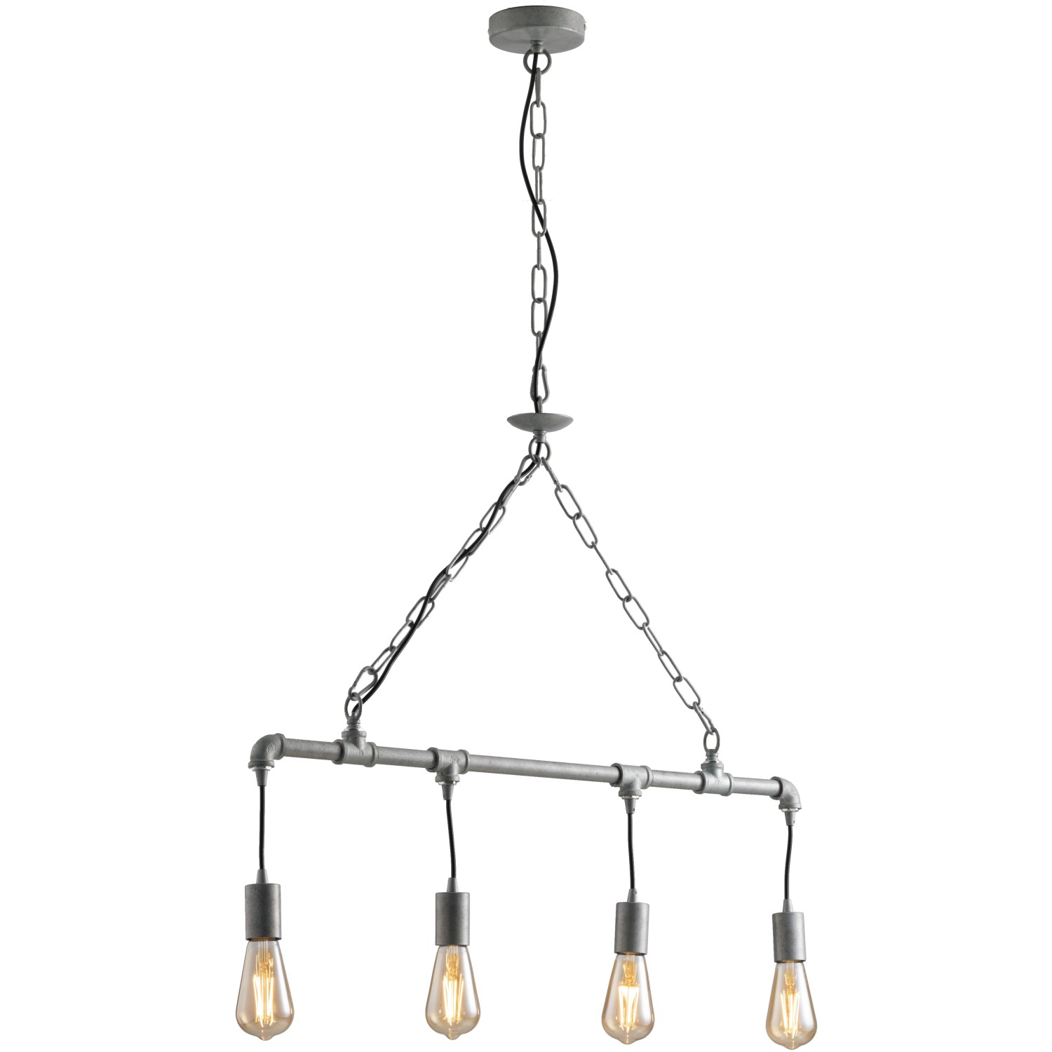 Luce Design Pendelleuchte Amarcord 4-flammig Zink Ø 71 cm von Luce Design