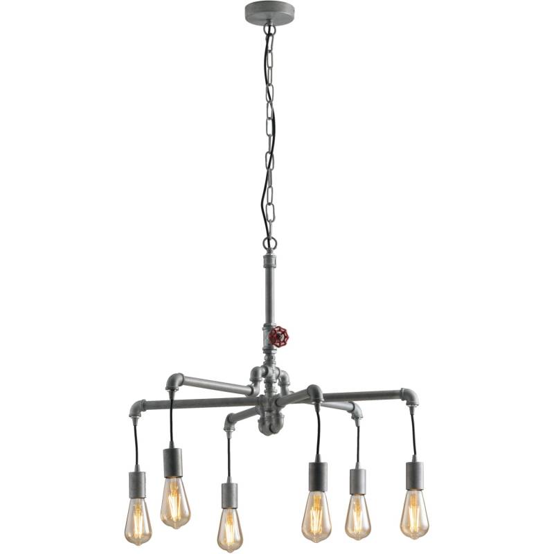 Luce Design Pendelleuchte Amarcord 6-flammig Zink Ø 72 cm von Luce Design