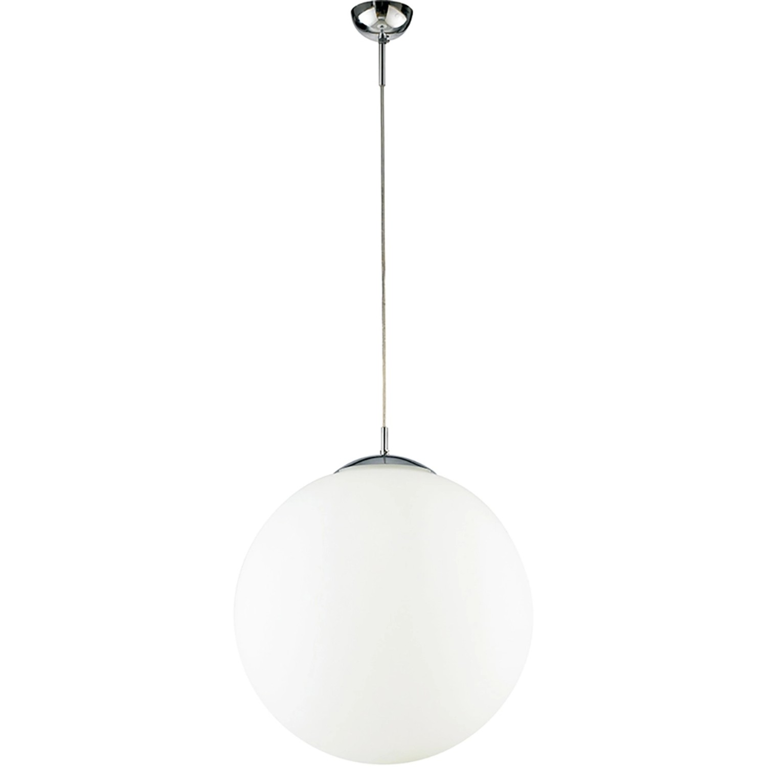 Luce Design Pendelleuchte City 1-flammig Weiß-Chrom Ø 45 cm von Luce Design