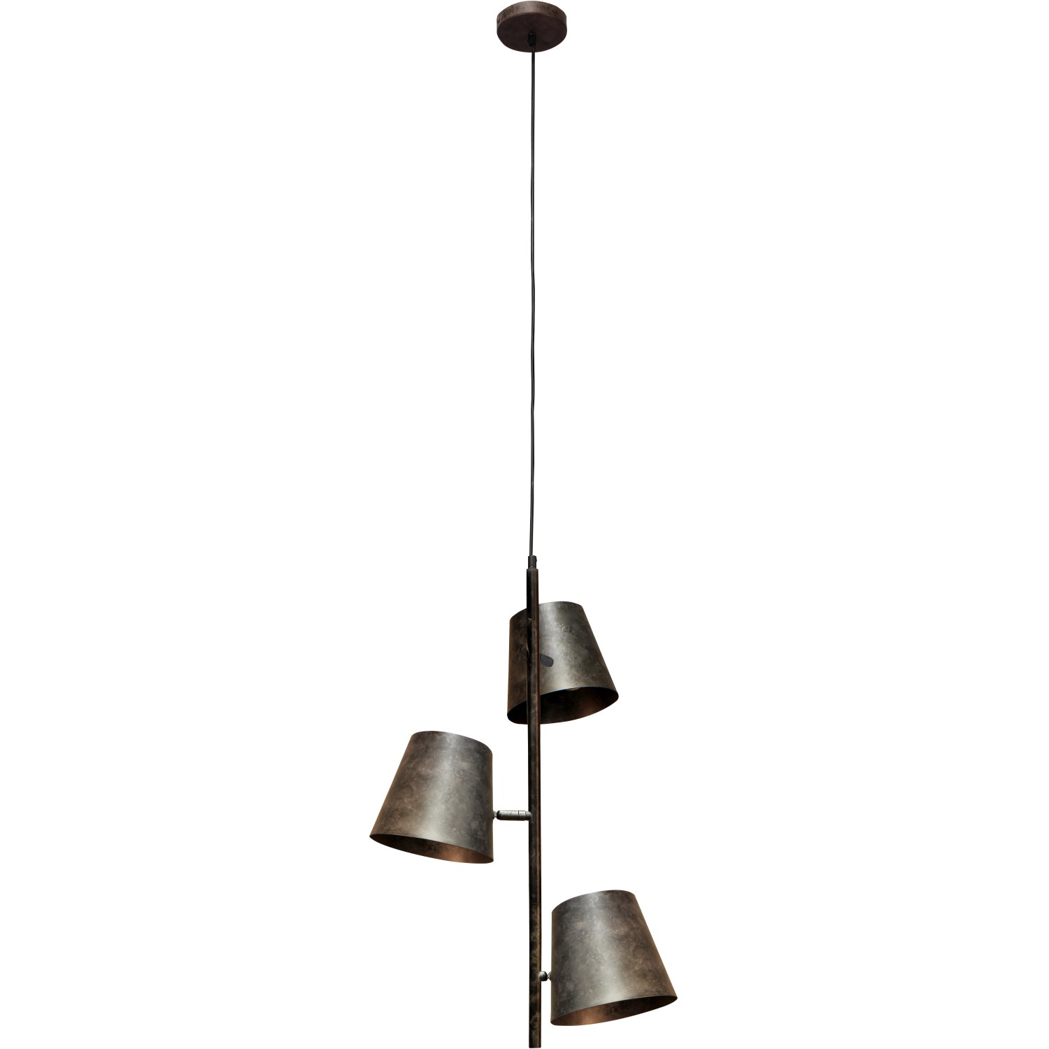 Luce Design Pendelleuchte Colt 3-flammig Frost-Grau Ø 49 cm von Luce Design