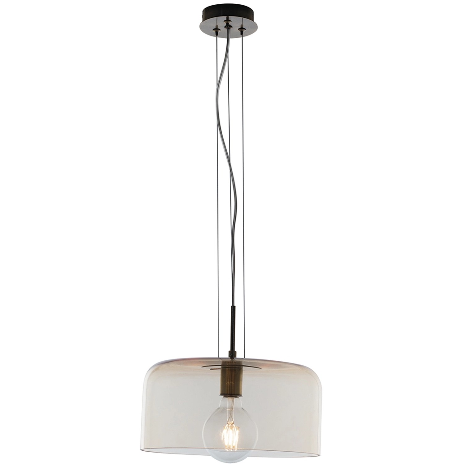 Luce Design Pendelleuchte Gibus 1-flammig Bernstein Ø 35 cm von Luce Design