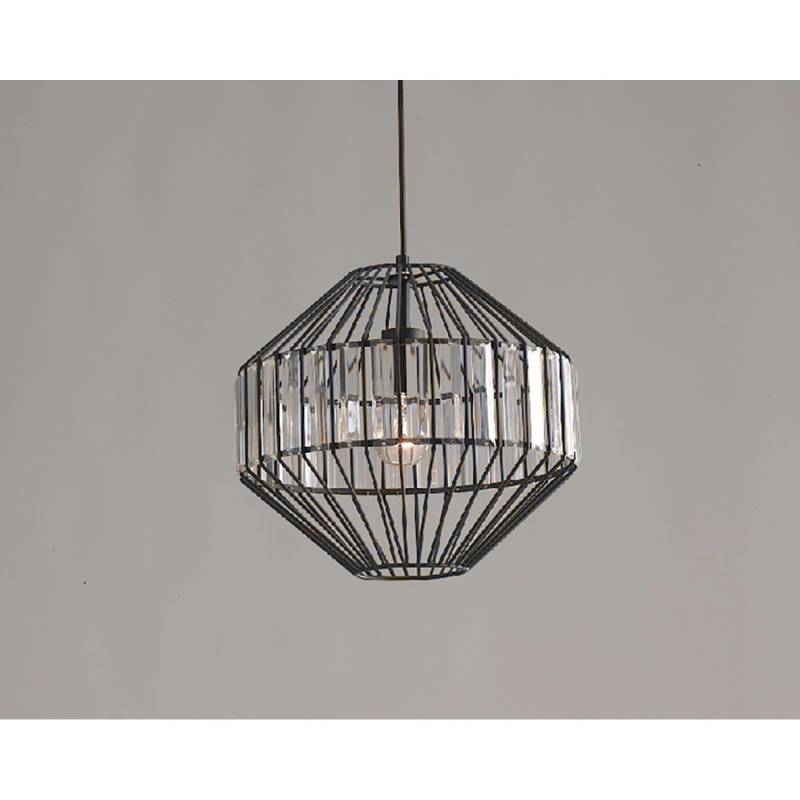 Luce Design Pendelleuchte Opium mit Glasapplikationen Schwarz von Luce Design