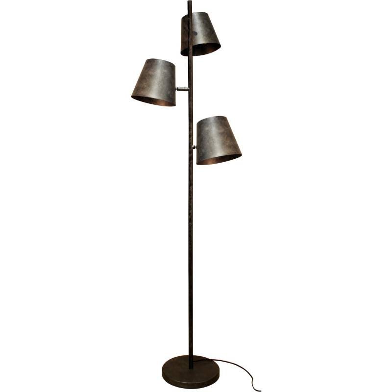Luce Design Stehleuchte Colt 3-flammig Frost-Grau Ø 49 cm von Luce Design