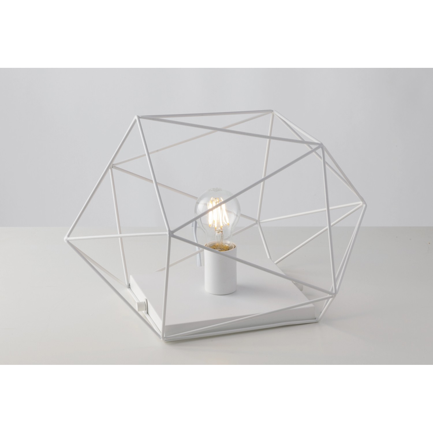 Luce Design Tischleuchte Abraxas 1-flammig Weiß 29,5 cm x 40,5 cm von Luce Design