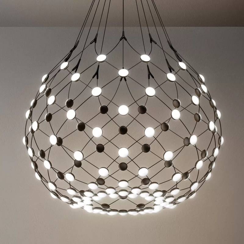 Luceplan Mesh Led Hängelampe ø 80 Cm 1m Abhängung Deckenlampe Spot Defektware D-Ware von Luce Plan