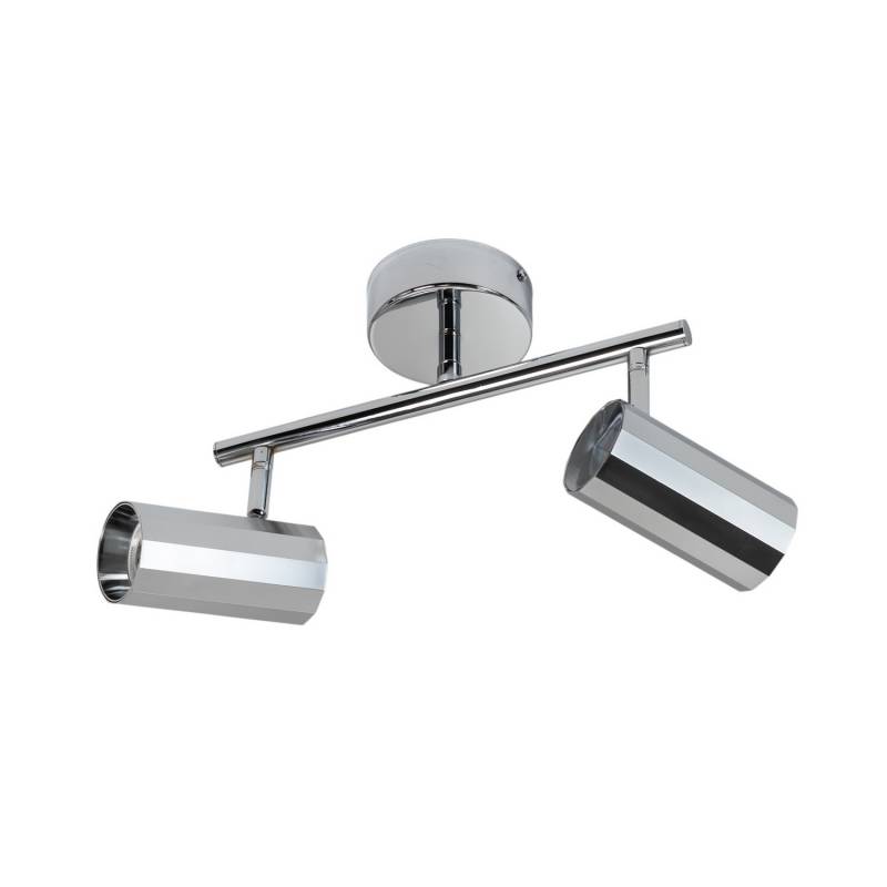 Lucea Deckenstrahler Strahler Oktano Chromfarben Länge 30 Cm 2 Flg Metall B-Ware von Lucea