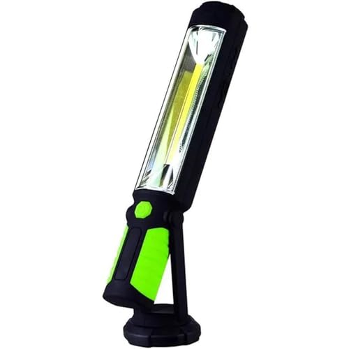 Luceco LED Neigbare Taschenlampe mit USB-Powerbank, 2 Lichtmodi, Wiederaufladbar, Inspektionsleuchte, Schwarz, IK05, 5W, 450lm, 6500K, LILT45T65 von Luceco