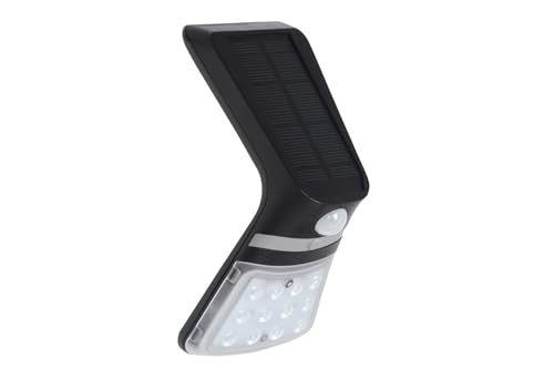 Luceco LED Solarlampen fur Außen, Wandleuchten mit Bewegungsmelder, Wandleuchte IP44 Wasserfest für Garten, Schwarz von Luceco