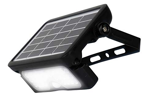 Luceco Solar Flutlicht 5W, Außenstrahler mit Bewegungsmelder - Strahler IP65 Wasserfest, 550 Scheinwerfer für Garten von Luceco