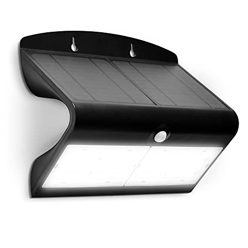 Luceco lexs80b40 Projektor Solar LED IP44 + Bewegungsmelder, Metall/ABS, 6.8 W, schwarz, 270 mm x 220 mm von Luceco
