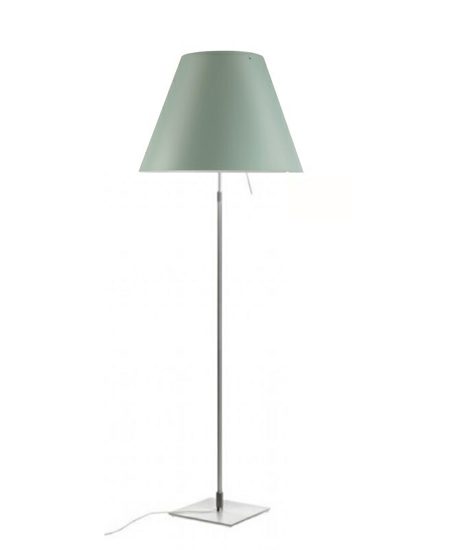 Luceplan - Costanza Stehleuchte Alu/Comfort Green von Luceplan