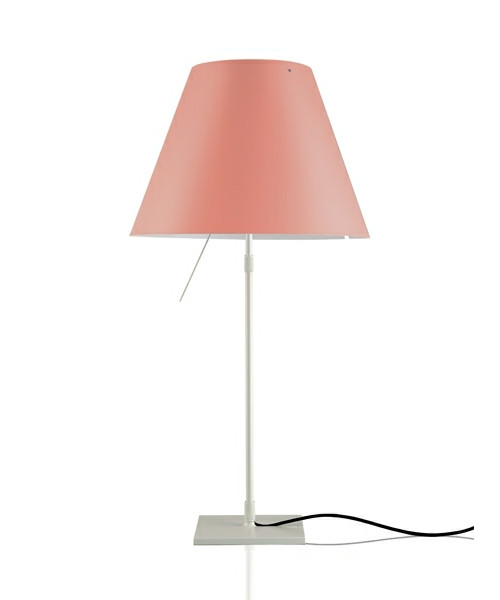 Luceplan - Costanza Tischleuchte m/Dimmer Alu/Edgy Rosa von Luceplan