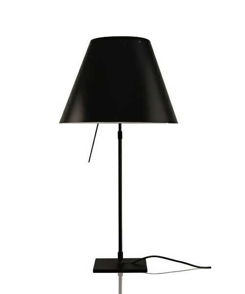 Luceplan - Costanza Tischleuchte m/Dimmer Schwarz/Liquorice Black von Luceplan