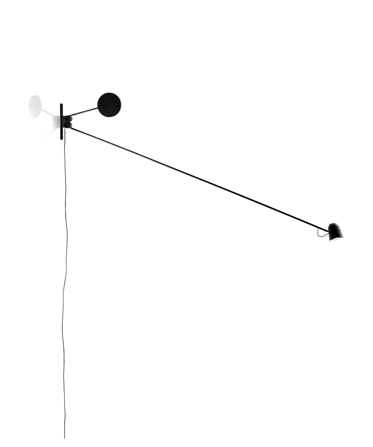 Luceplan - Counterbalance Wandleuchte Schwarz von Luceplan