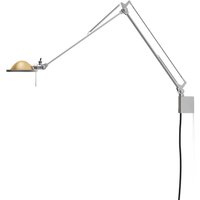 Luceplan Berenice Piccola Parete Gestell: Aluminium, Reflektor: Messing von Luceplan