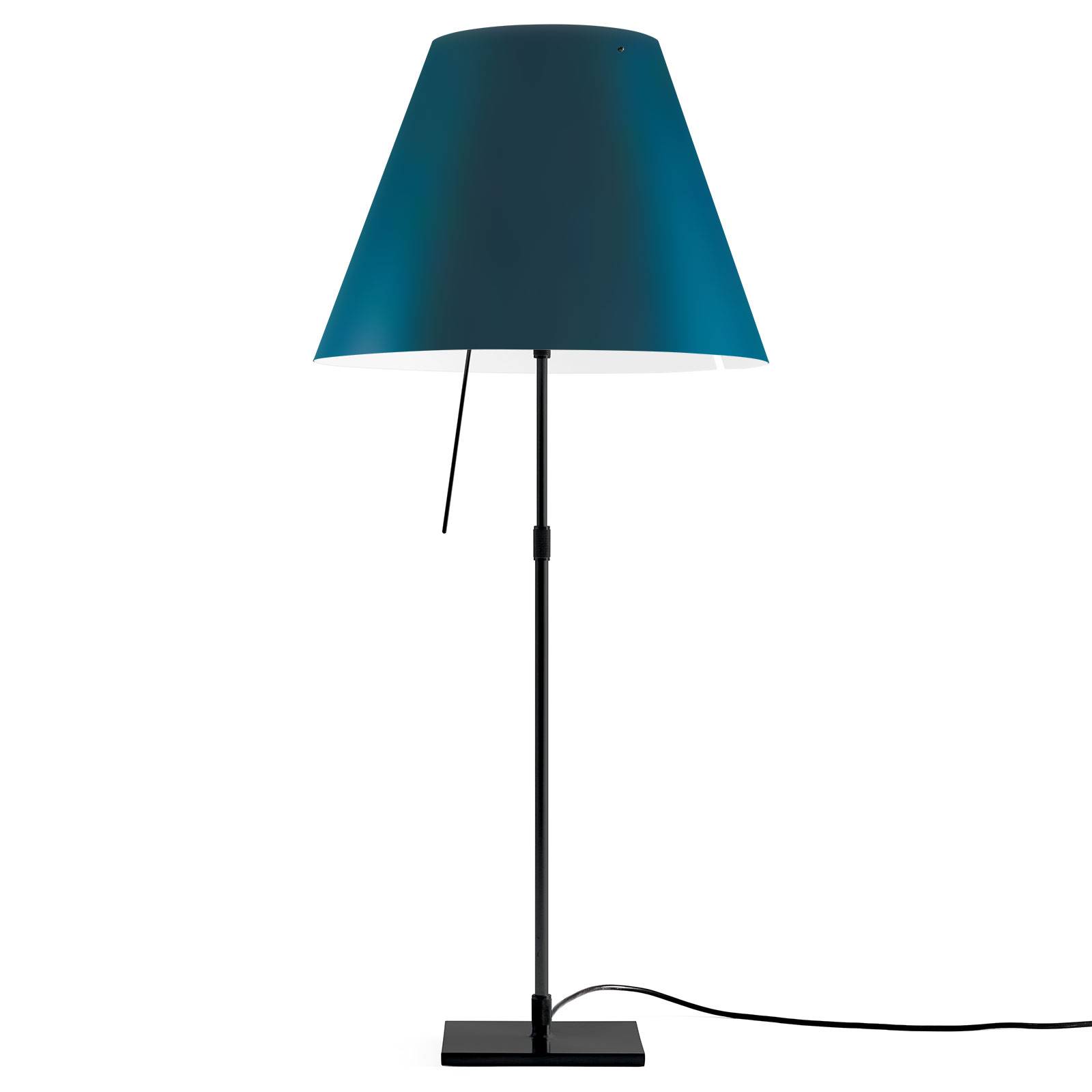 Luceplan Costanza Tischlampe D13 schwarz/blau von Luceplan