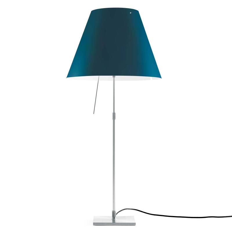 Luceplan Costanza Tischlampe D13i aluminium/blau von Luceplan