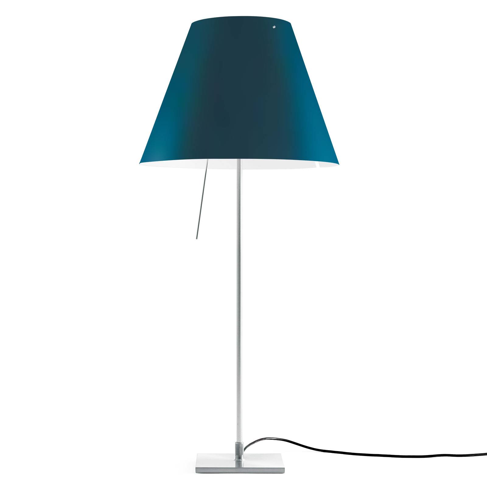 Luceplan Costanza Tischlampe D13if aluminium/blau von Luceplan