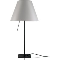 Luceplan Costanzina Tavolo, schwarz Schirm: nebelweiß von Luceplan