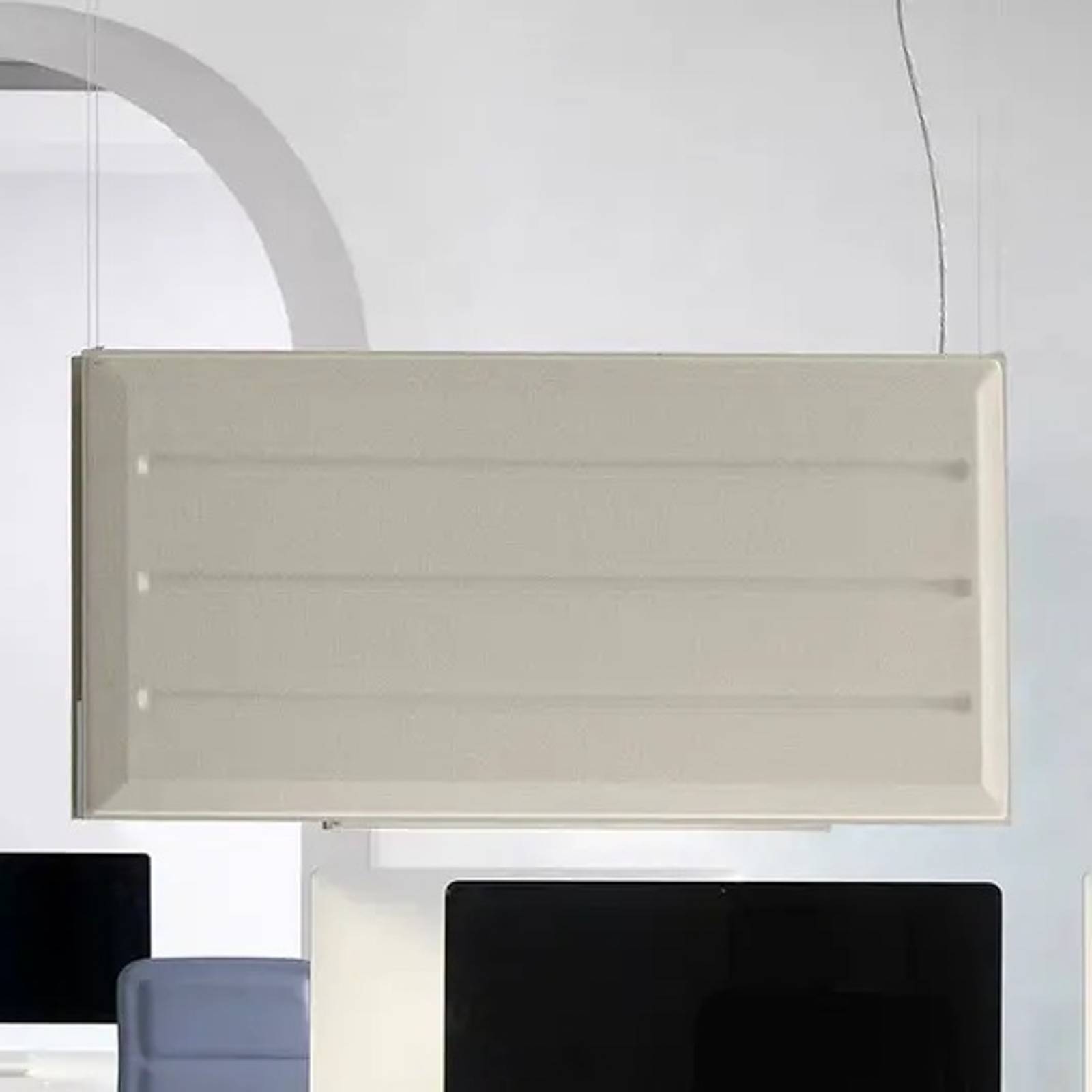 Luceplan Diade LED-Hängelampe vertikal beige 180cm Luceplan Diade LED-Hängelampe vertikal beige 180cm von Luceplan