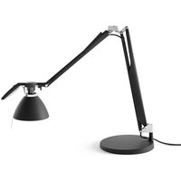 Luceplan Fortebraccio Tavolo mit Schalter soft-touch schwarz von Luceplan