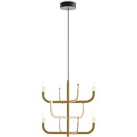Luceplan J-us LED Sospensione, E Konfiguration Gold satiniert von Luceplan