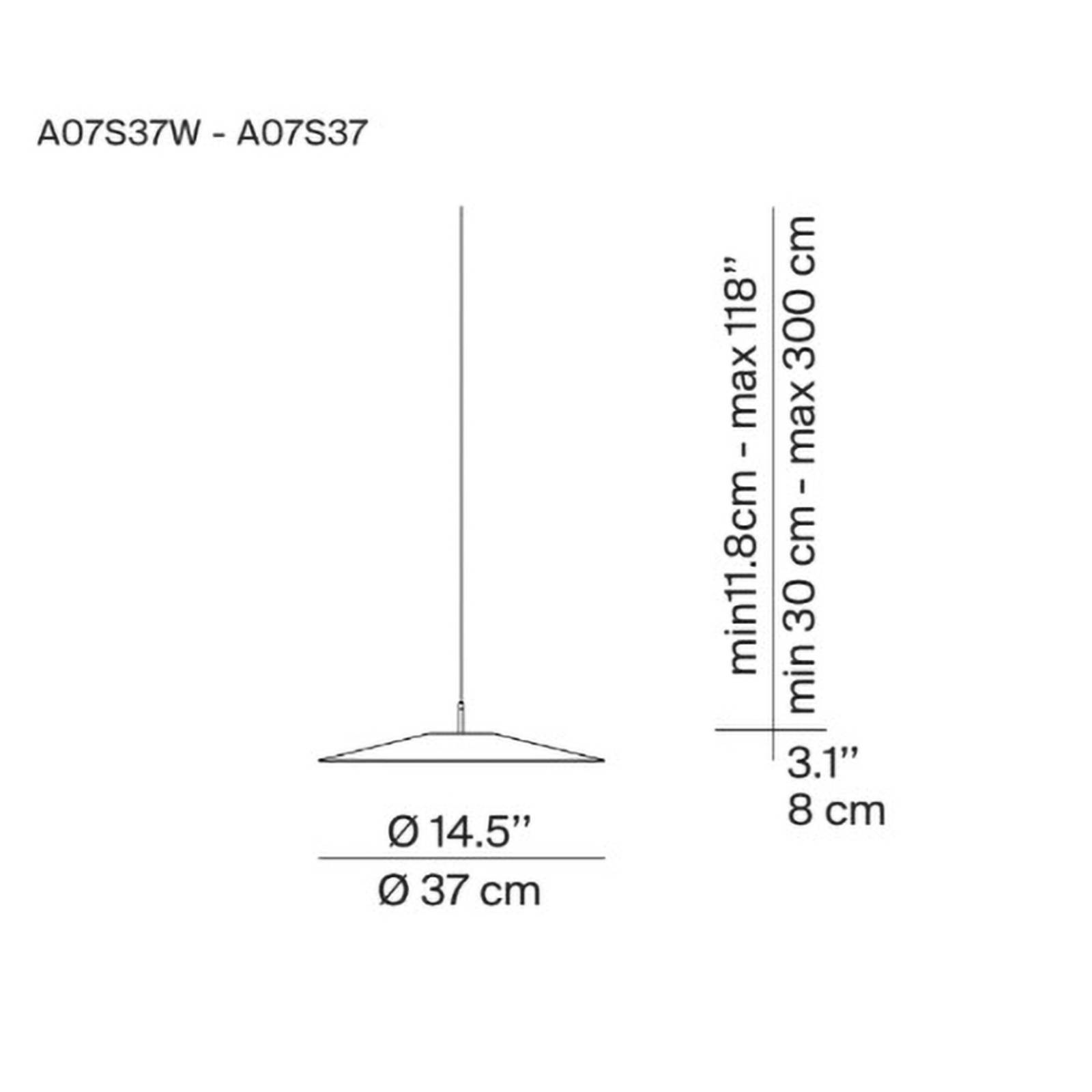 Luceplan Koinè LED-Hängeleuchte 927 Ø37cm blau von Luceplan