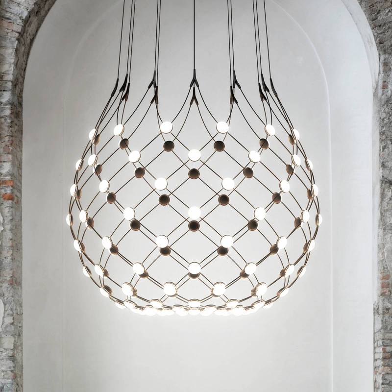 Luceplan Mesh Wireless Hängeleuchte Ø 100cm 2m von Luceplan