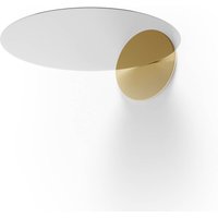 Luceplan Millimetro LED Parete 3000 K, poliert / Messing von Luceplan