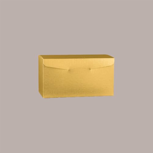Lucgel Secreto Box aus Papier mit Goldfaser, für 4 horizontale Flaschen, 325 x 175 x 180 mm, 10 Stück von Lucgel