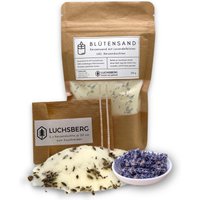 Luchsberg® Blütensand | Diy Kerze Mit Nachhaltigen Pflanzenwachs & Lavendelblüten Inklusive Kerzendochte Und Kerzensand von Luchsberg