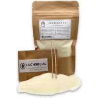 Luchsberg® Kerzensand | Wachskerze Selber Machen - Inklusive Kerzendochte Und Diy Kerze Mit Nachhaltigen Pflanzenwachs von Luchsberg