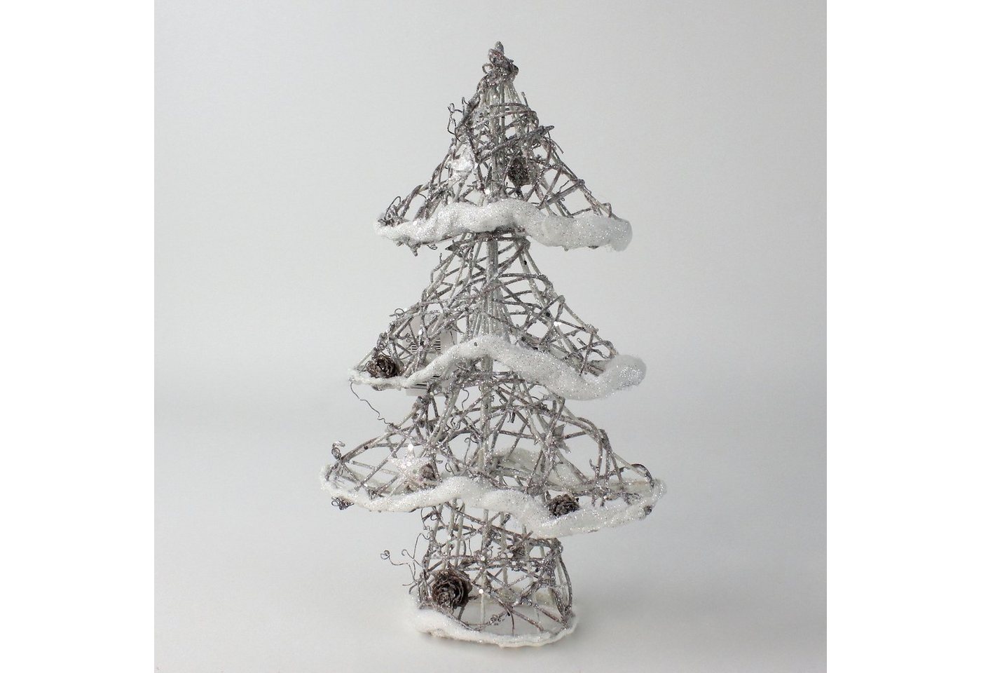 Kunstbaum Glitter-Bäumchen weiß 31 cm von Lucht, Lucht, Höhe 31 cm von Lucht