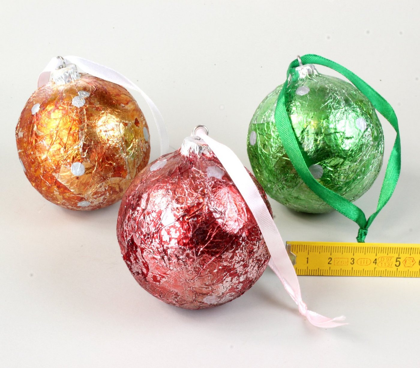 Lucht Weihnachtsbaumkugel Glamour Kugeln 3er Set 7 cm Weihnachtsdeko Lucht Weihnachtsbaumkugel Glamour Kugeln 3er Set 7 cm Weihnachtsdeko von Lucht