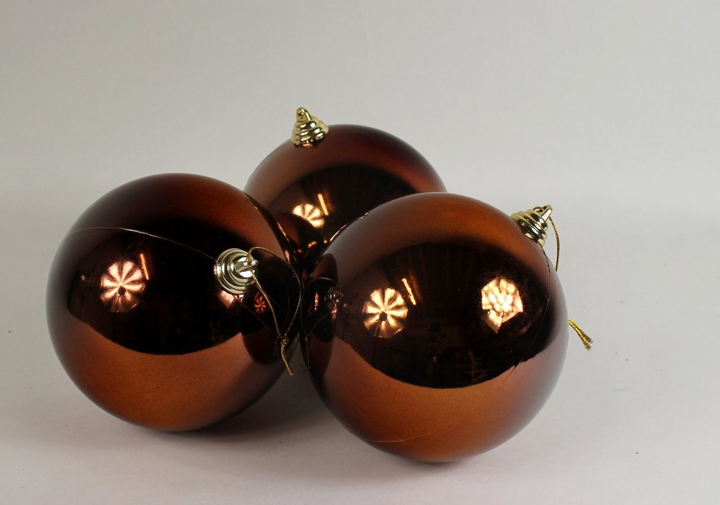 Lucht Weihnachtsbaumkugel Weihnachtskugeln 15 cm braun 3 Stück Kunststoff von Lucht Lucht Weihnachtsbaumkugel Weihnachtskugeln 15 cm braun 3 Stück Kunststoff von Lucht von Lucht