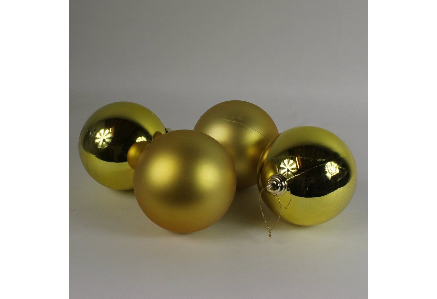 Lucht Weihnachtsbaumkugel Weihnachtskugeln Kunststoff 4 Stück gold 12 cm von Lucht Lucht Weihnachtsbaumkugel Weihnachtskugeln Kunststoff 4 Stück gold 12 cm von Lucht von Lucht