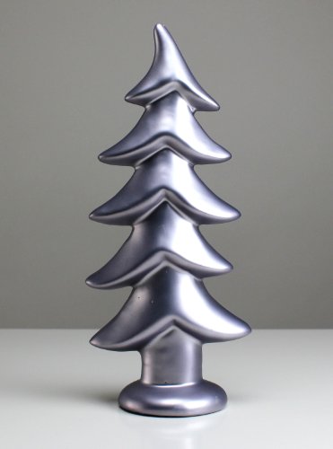 Weihnachtsbaum Weihnachten Tanne Tannenbaum Weihnachtsdekoration Keramik platin 20 cm von Lucht