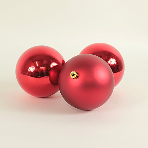 Weihnachtskugeln 10 cm rot 8 Stück in der Box von Lucht