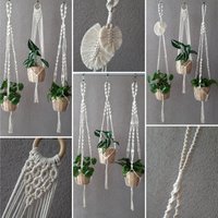 Blumenampel Lang Und 3Er Set Oder Einzeln Hängeampel Makramee Macrame Pflanzenhänger Pflnazenaufhänger Zimmerpflanzen Boho von LuciForPlants