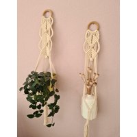 Makramee Macrame Pflanzenhänger Blumenampel Wanddekoration Wandbehang Für Topf Vaše Boho Wand Makramee Macrame Pflanzenhänger Blumenampel Wanddekoration Wandbehang Für Topf Vaše Boho Wand von LuciForPlants