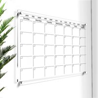 Acryl Trocken Abwischbarer Kalender | Personalisierter Familienplaner Monats - Und Wochenplaner Großer Acryl-Wandkalender 2023 Dekorationen Für Küche von LucidWallArts