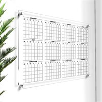 Personalisierter Jahreskalender | Jahresplaner 2024 Individueller Büroplaner Trocken Abwischbarer Wandkalender Acryl-Kalender Für Jahresplanung von LucidWallArts